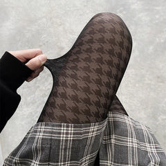 Houndstooth Tights