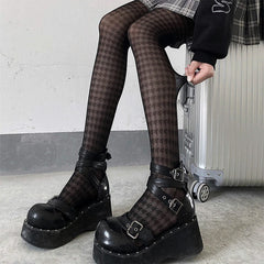 Houndstooth Tights