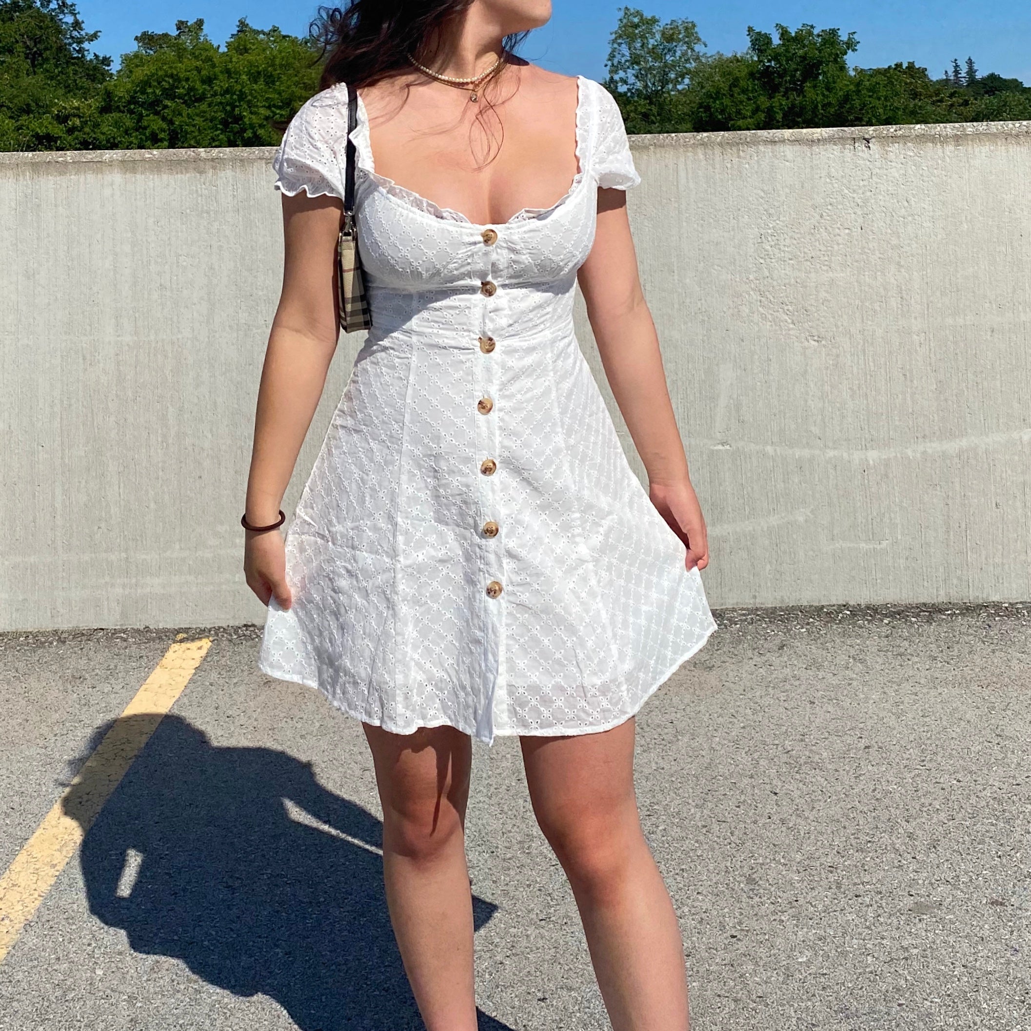 Hope Bustier Eyelet Dress ~ HANDMADE