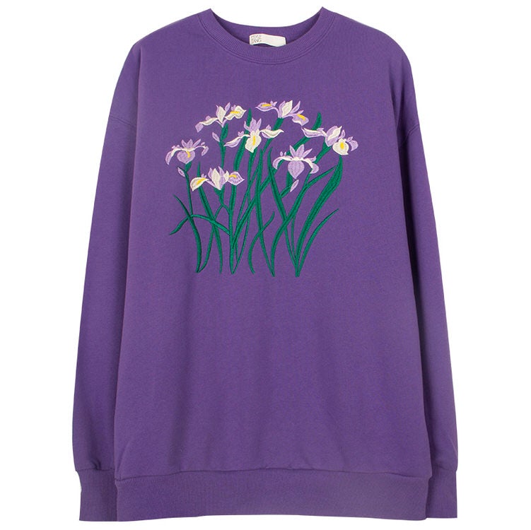 Iris Embroidery Sweatshirt