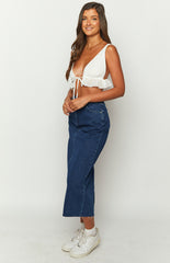 Isla Dark Denim Midi Skirt