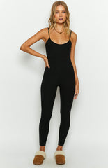 Jenner Black Rib Jumpsuit