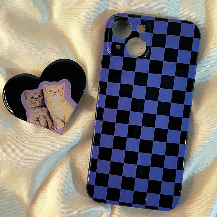 Kitty Checkerboard iPhone Case