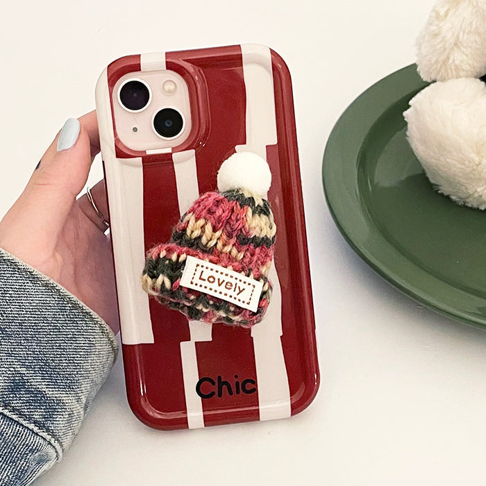 Knit Hat PopSocket iPhone Case