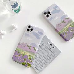 Lavender Oil Painting iPhone Case