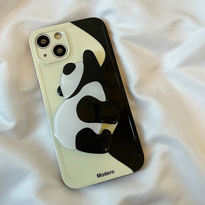 Lazy Panda iPhone Case