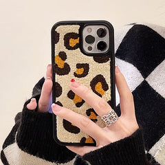 Leopard Fuzzy iPhone Case