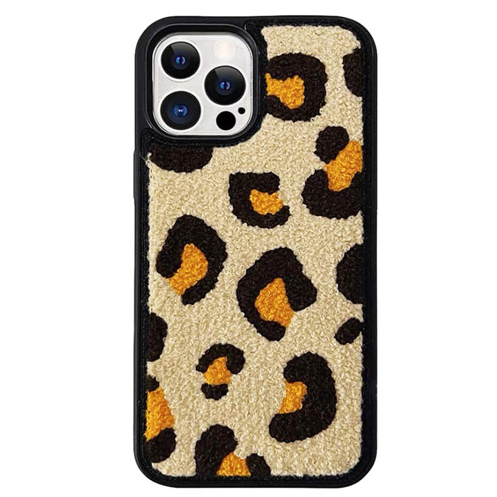 Leopard Fuzzy iPhone Case