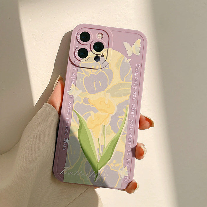 Lily Lavender iPhone Case