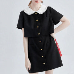 Little Witch Mini Black Dress