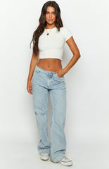 Lost Cream Tie Up Back Knit Top