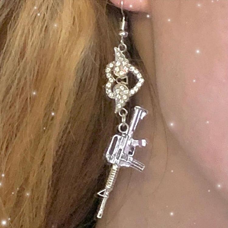 Love Roulette Gun Earrings