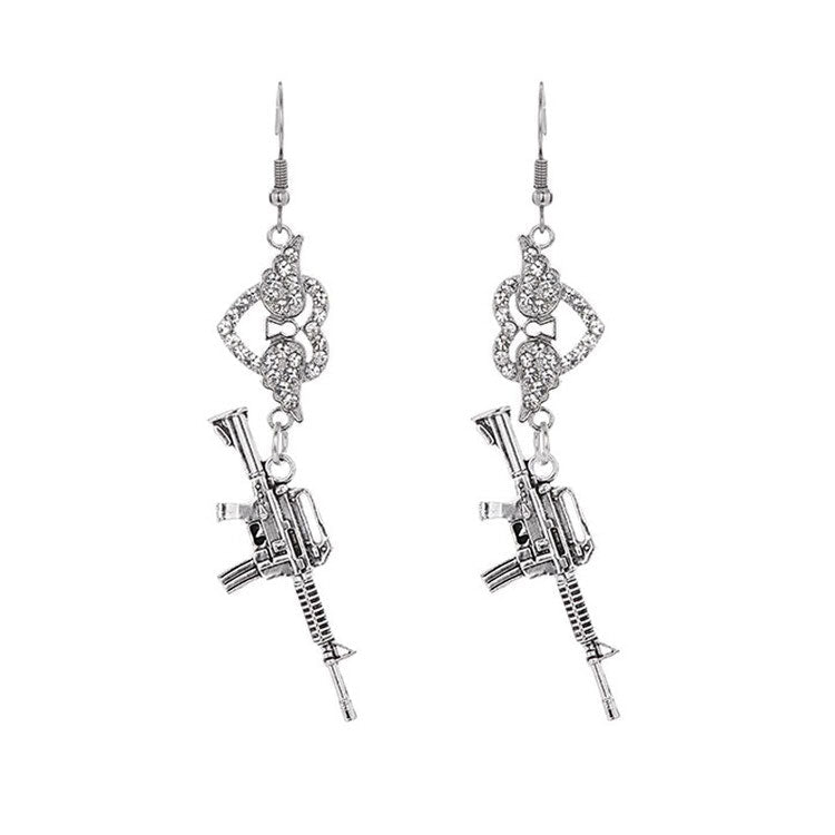 Love Roulette Gun Earrings