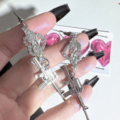 Love Roulette Gun Earrings