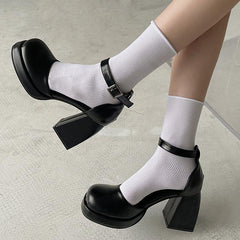 Mary Jane Platform Heels