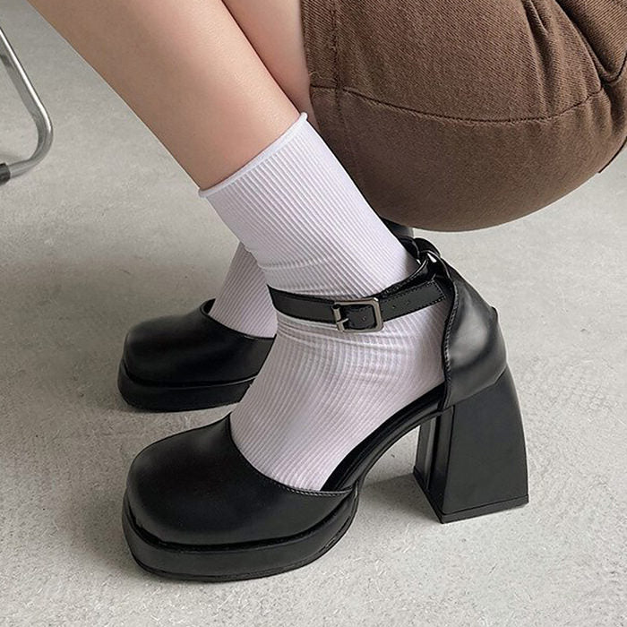 Mary Jane Platform Heels