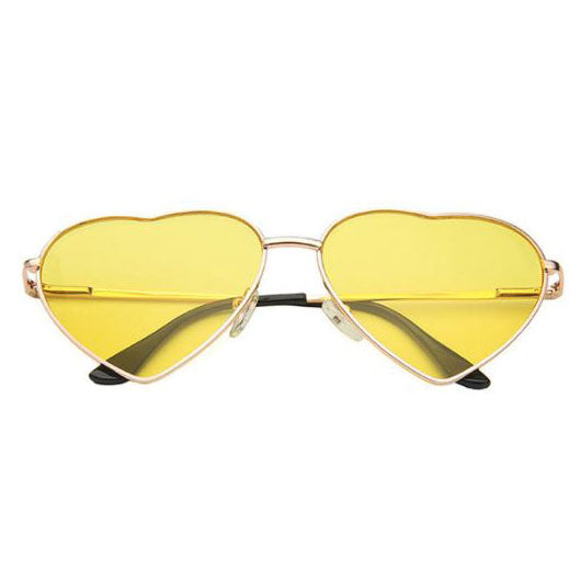 Metal Frame Heart Shape Sunglasses