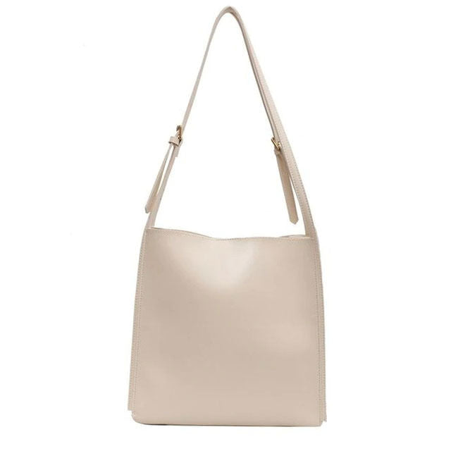 Minimalist Soft Leather Tote Bag