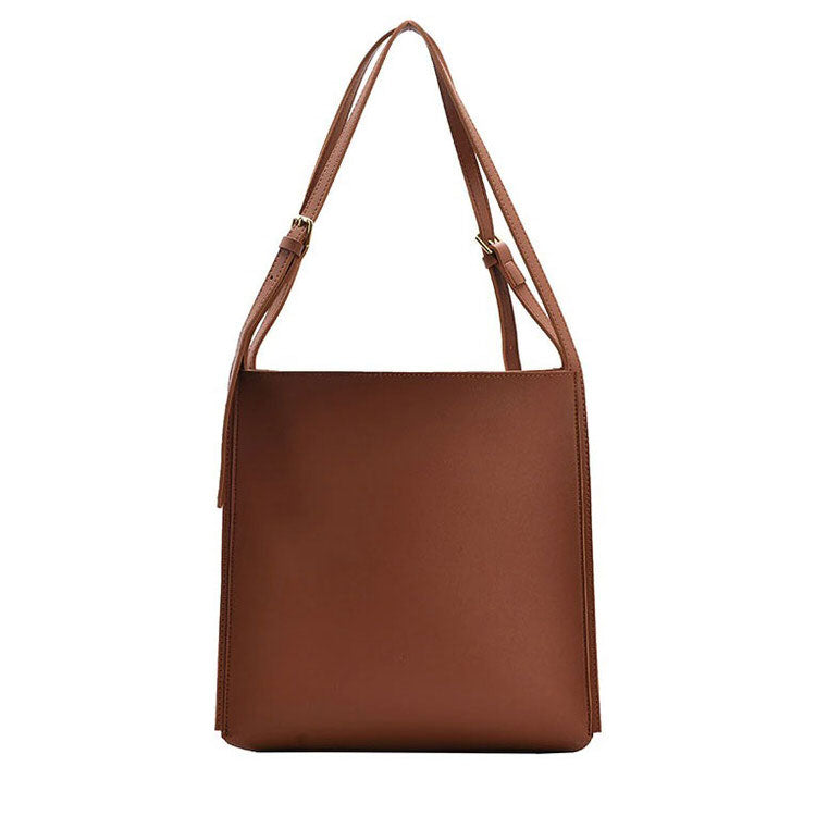 Minimalist Soft Leather Tote Bag