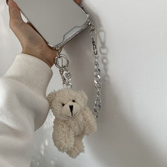 Mirror Bear Chain iPhone Case