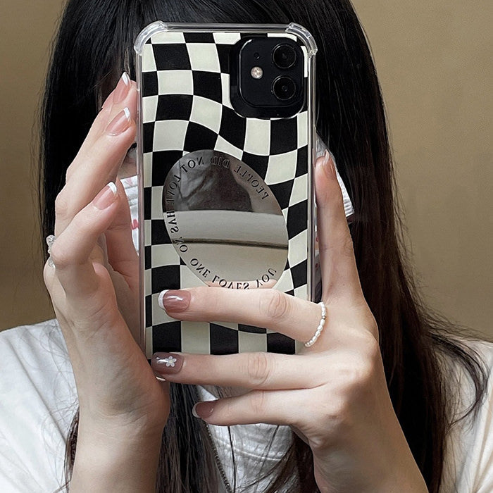 Mirror Checkered iPhone Case