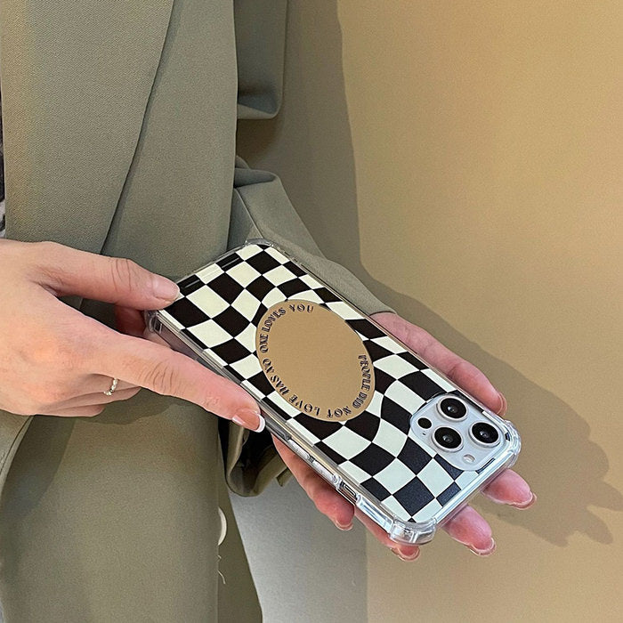 Mirror Checkered iPhone Case