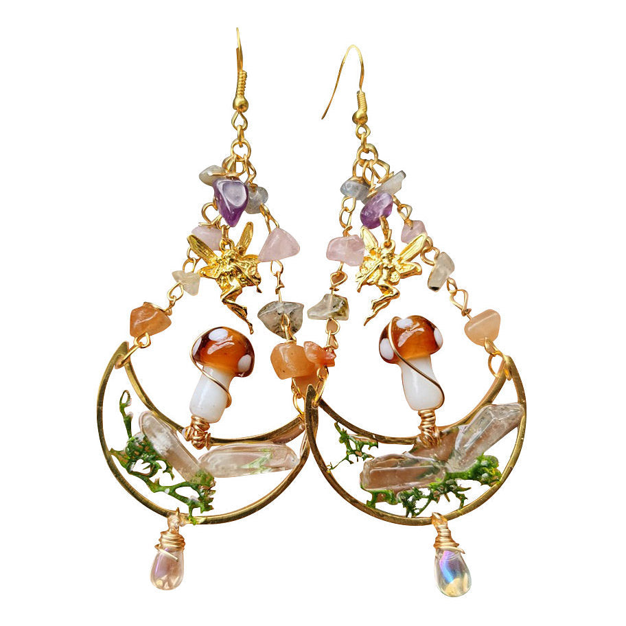 Mushroom Fairy Earrings