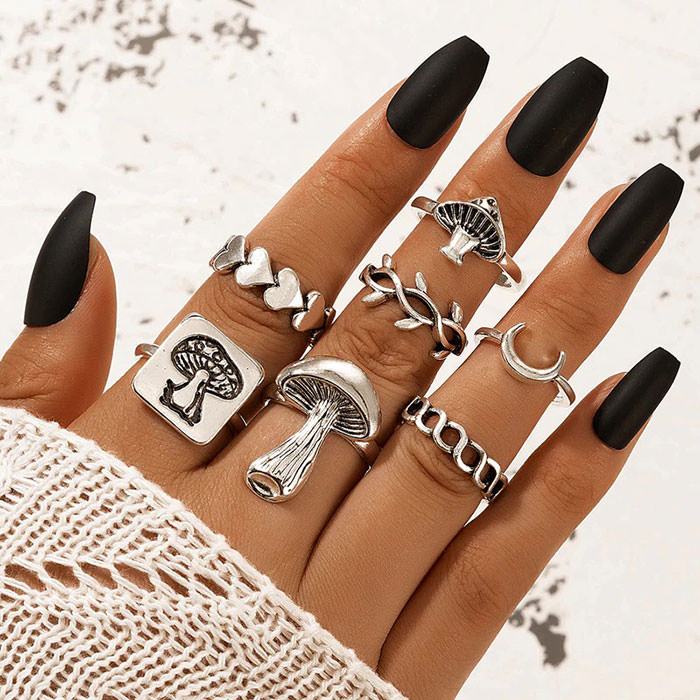 Mushrooms Ring Set