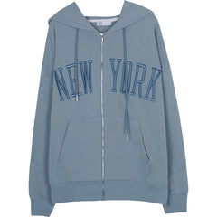 New York Embroidery Hoodie