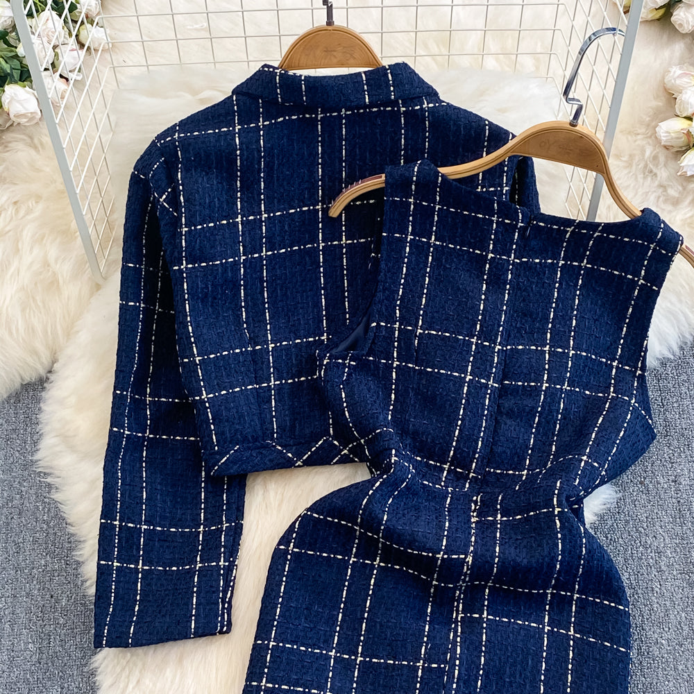 Jeannie Plaid Set ~ HANDMADE