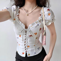 Fruit Maiden Corset Top ~ HANDMADE