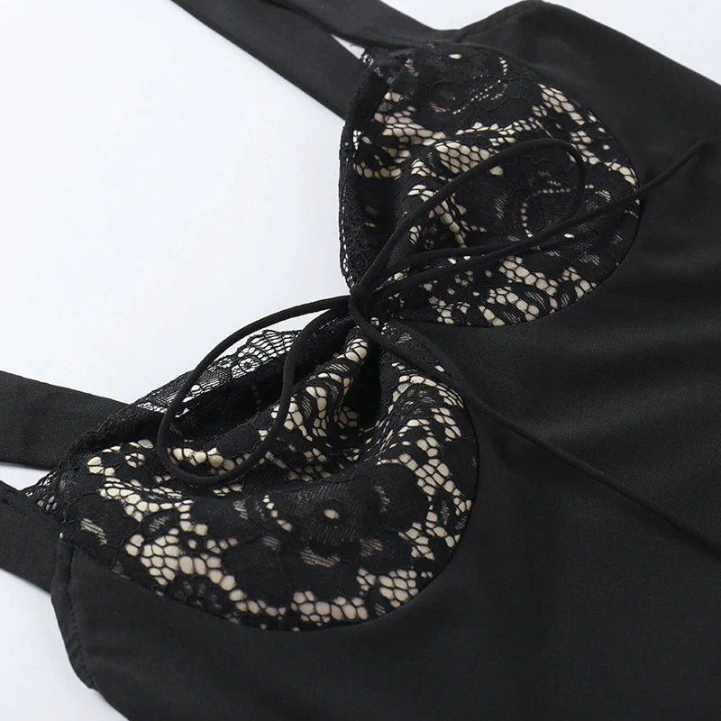 Zorah A Line Lace Mini Dress