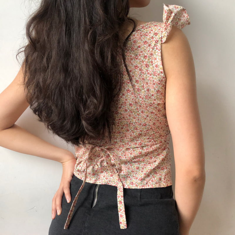 Amelie Floral Lace Tank ~ HANDMADE