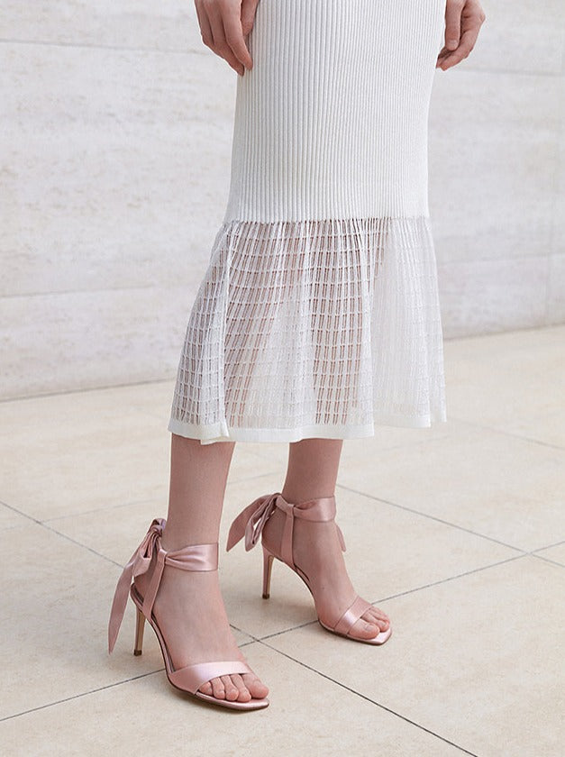 Samantha Bow Heels in Pink
