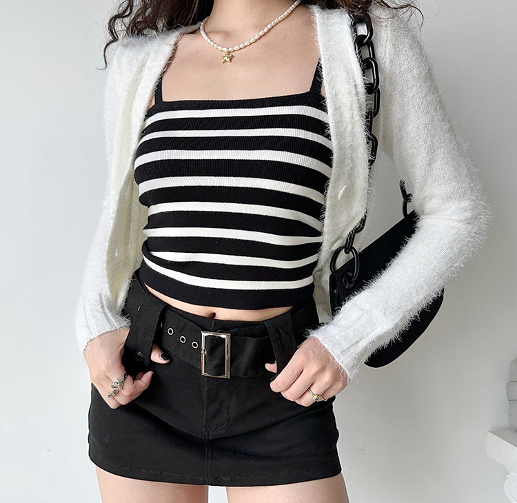 Ava Knit Striped Camisole