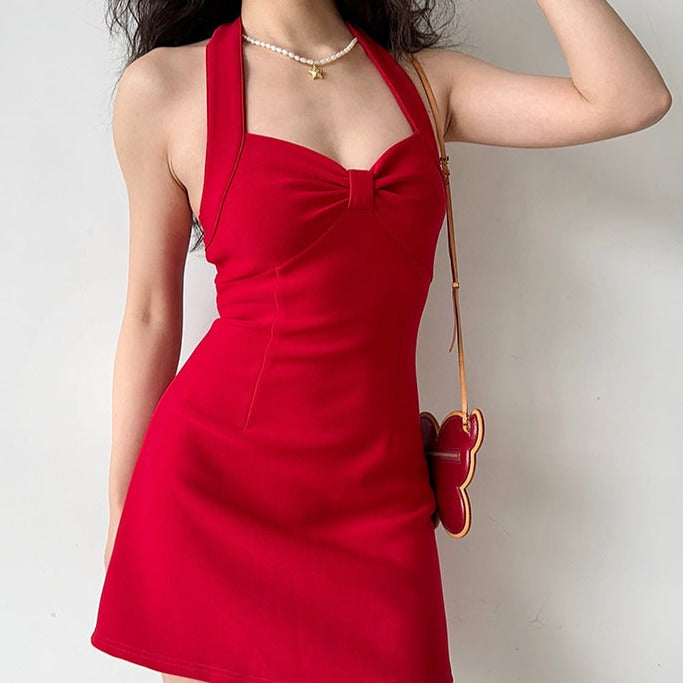 Italian Summers Halter Dress ~ HANDMADE