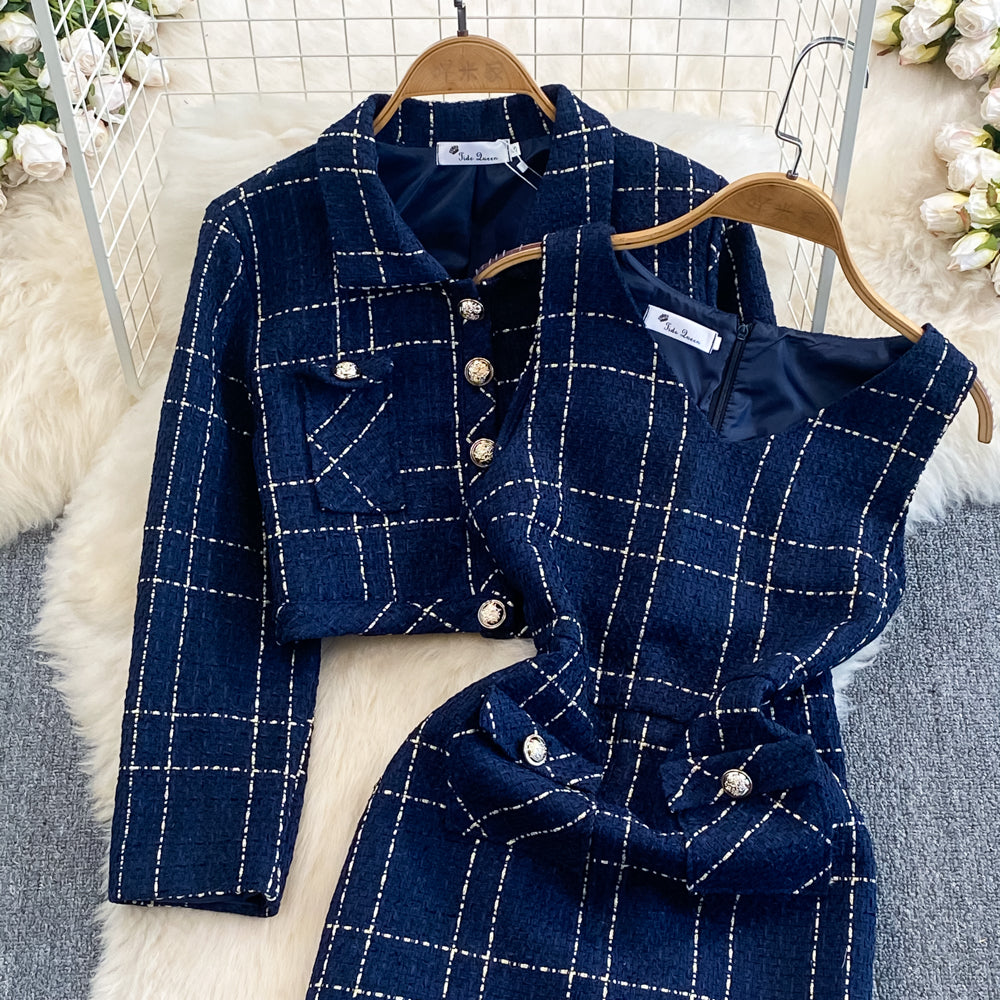 Jeannie Plaid Set ~ HANDMADE