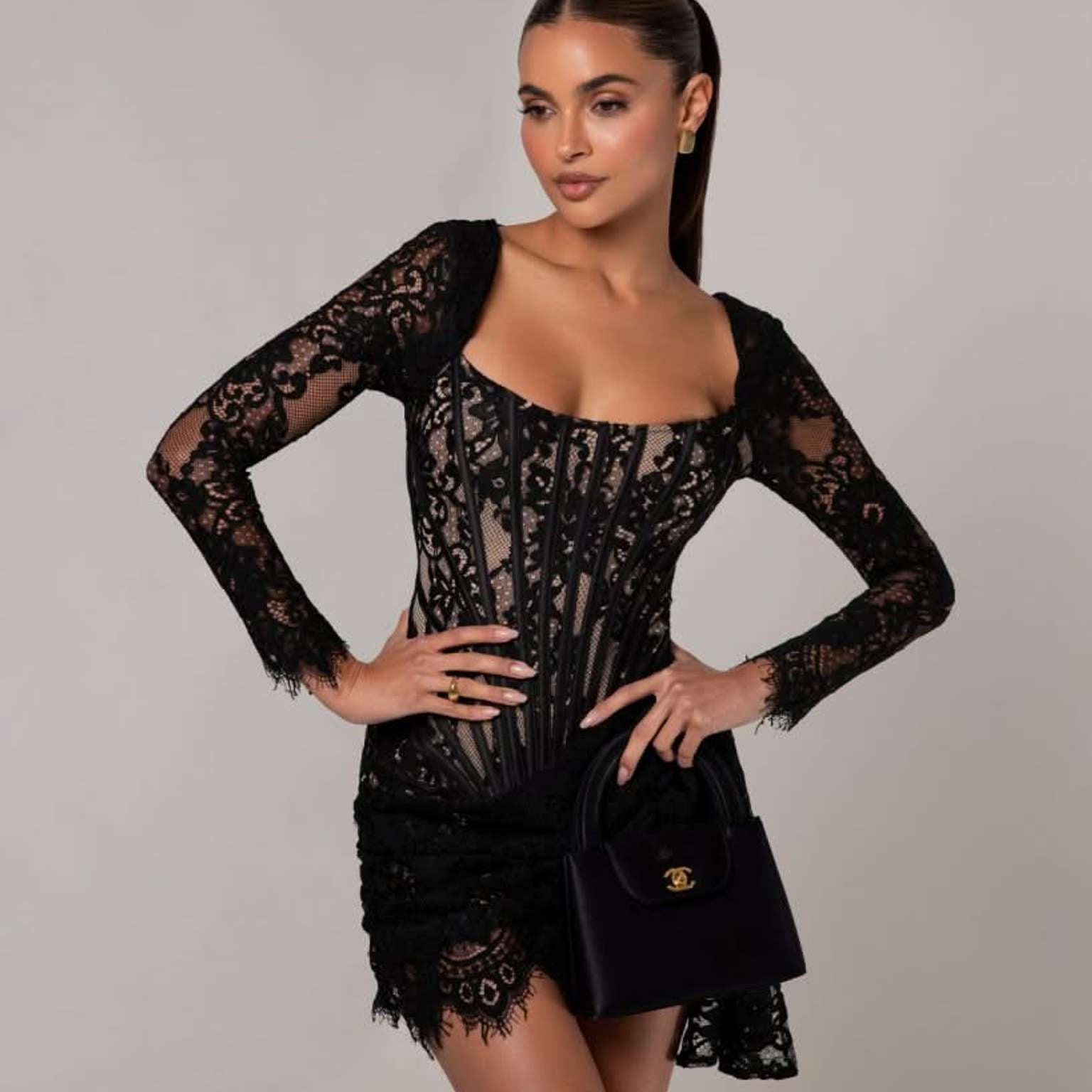 Marta Lace Corset Mini Dress