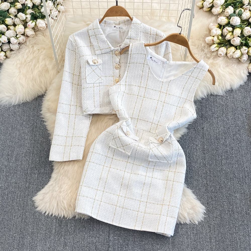 Jeannie Plaid Set ~ HANDMADE