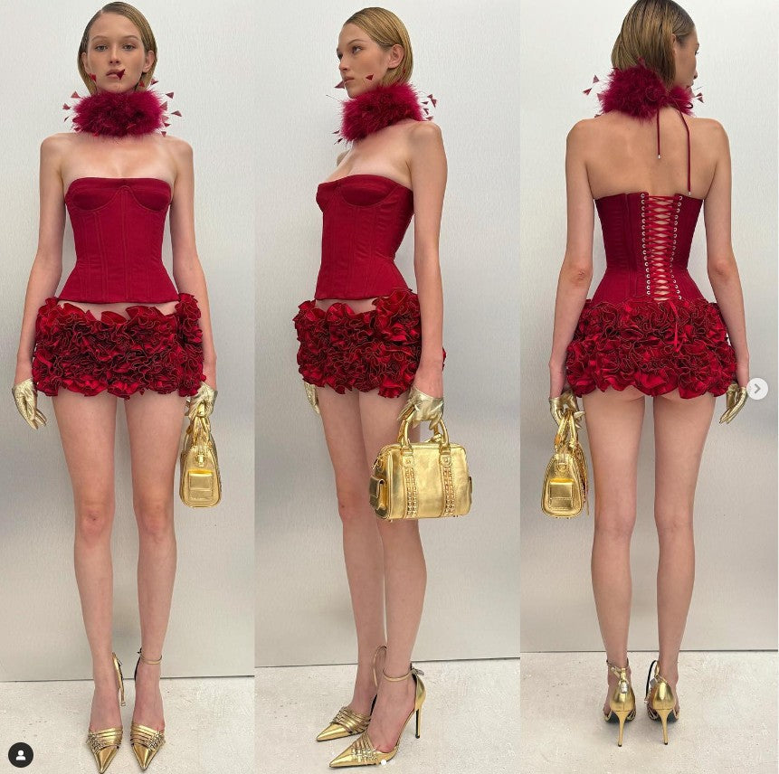 Inna Bloom Corset Skirt Set