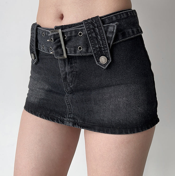 Hot Girl Denim Mini Skirt