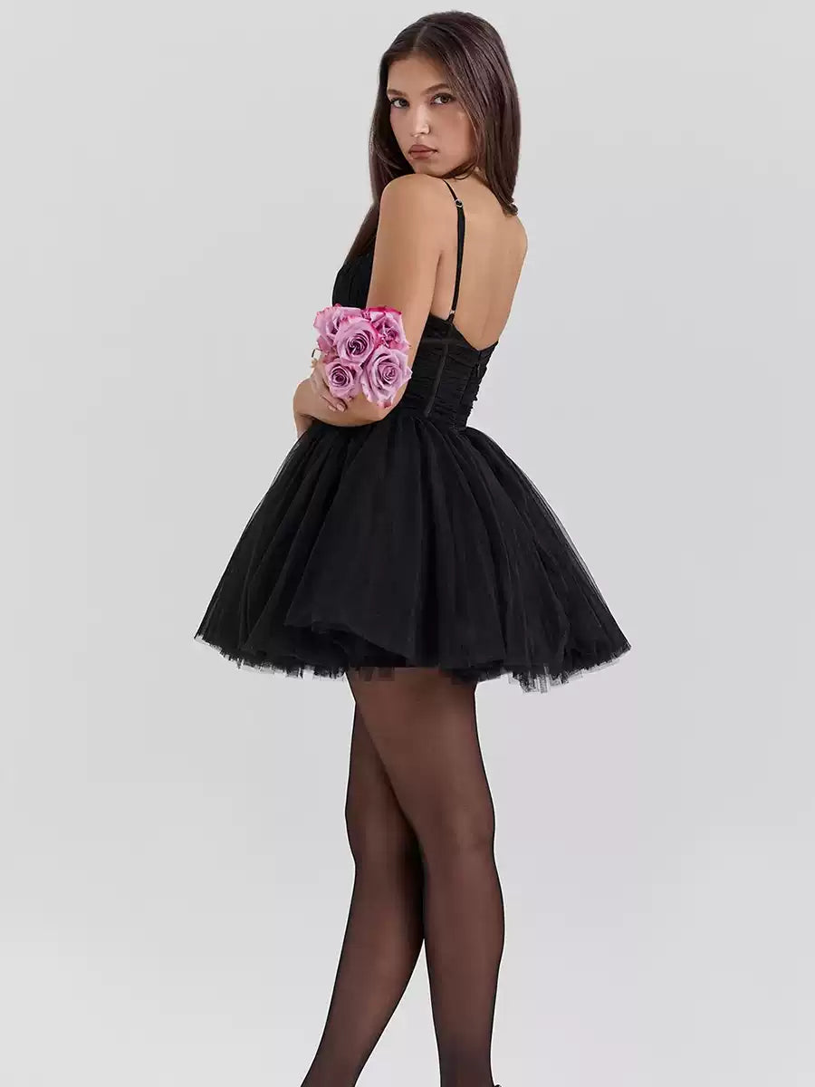 Faye Tulle Corset Mini Dress