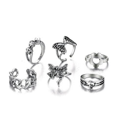 Fairy Grunge Aesthetic Ring Set