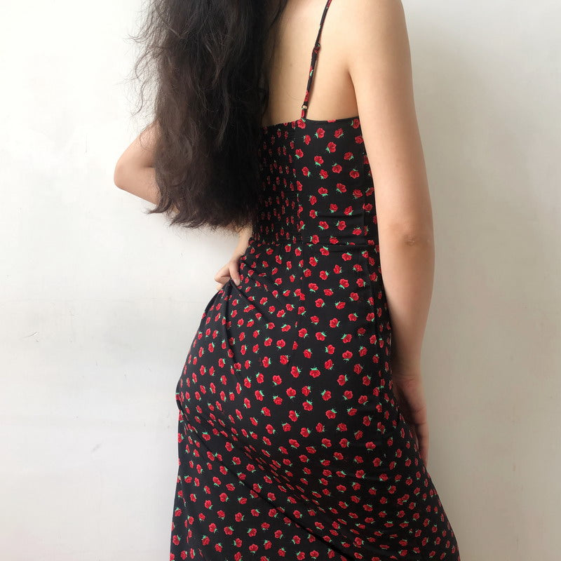 Vintage Capsule Rose Midi Dress