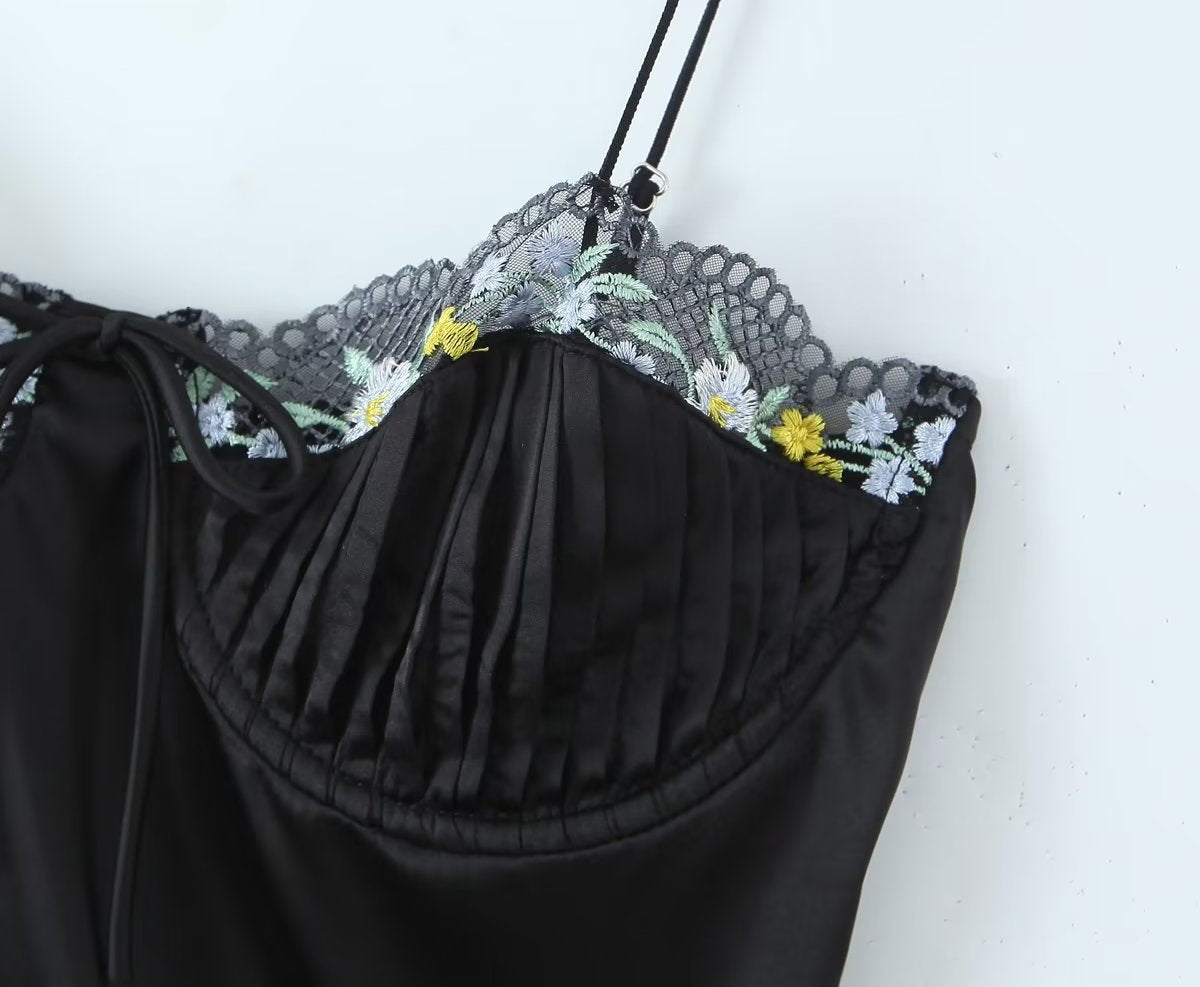 Thalia Saten Mini Dress