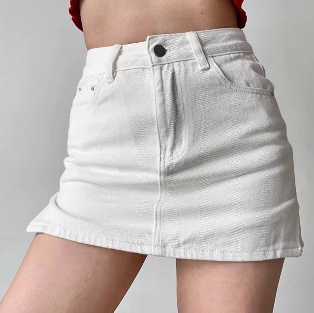 Capri Denim Mini Skirt