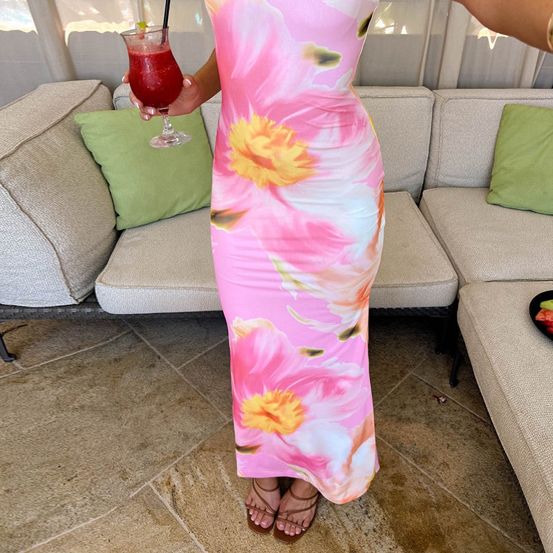 Susie Floral Strapless Maxi Dress