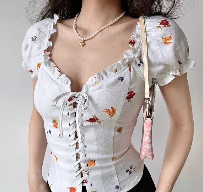 Fruit Maiden Corset Top ~ HANDMADE