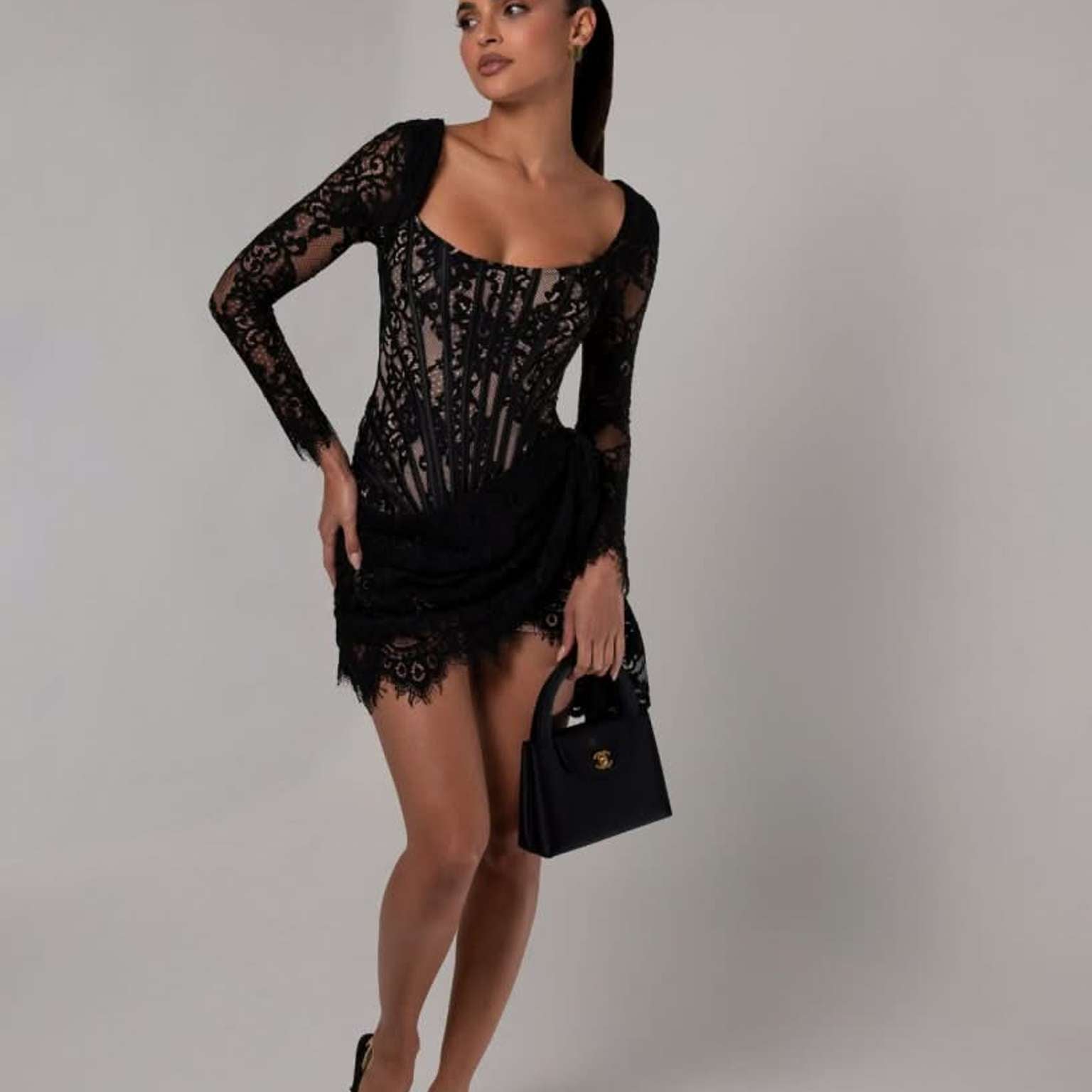 Marta Lace Corset Mini Dress