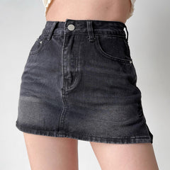 Capri Denim Mini Skirt